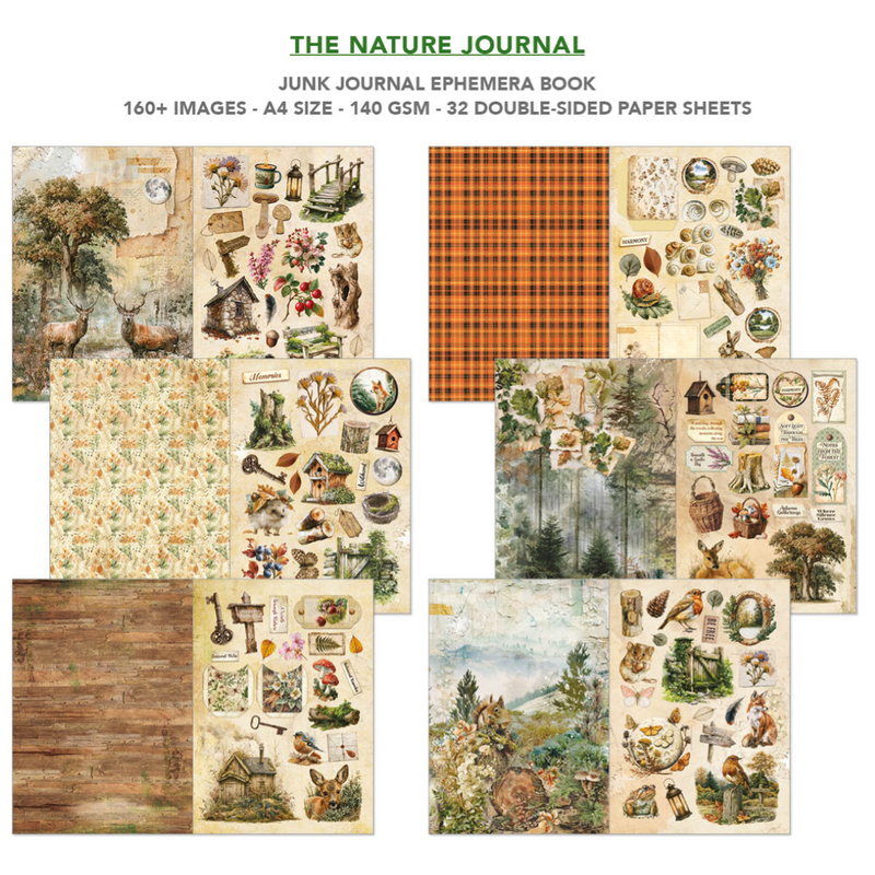 Ciao Bella - The Nature Journal - A4 Junk Journal & Ephemera Book