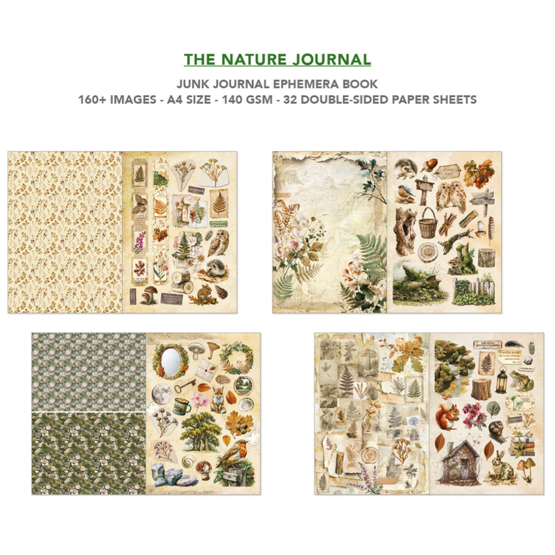 Ciao Bella - The Nature Journal - A4 Junk Journal & Ephemera Book