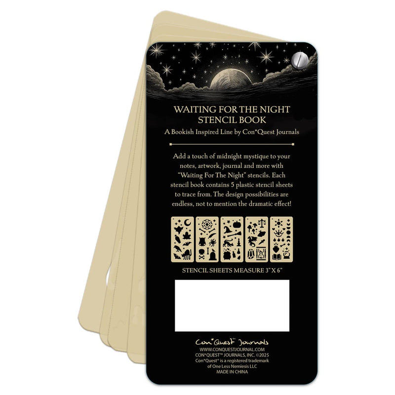 Conquest Journals - Waiting for the Night Stencil Book