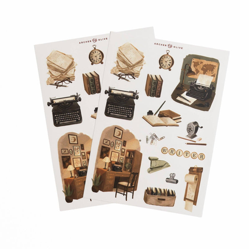 Archer and Olive - The Writer's Desk - Sticker Set