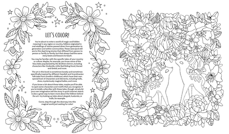 Emelie Lidehäll Öberg - Fairy Tales & Folklore Coloring Book