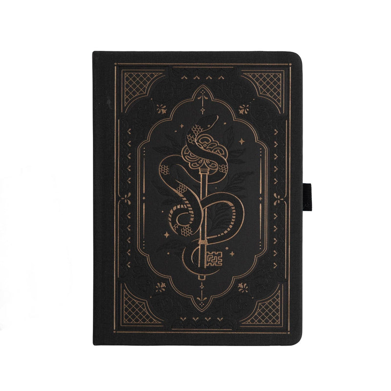 Archer and Olive - Coiled Key - Dot Grid A5 Notebook - Black