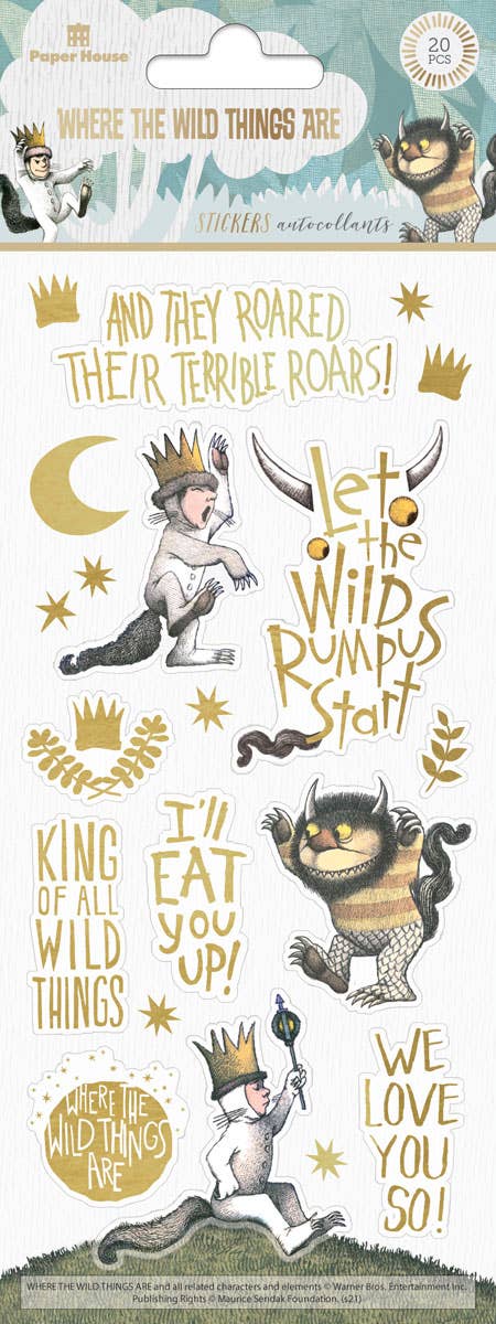 Paper House Productions - Where the Wild Things Are Enamel Sticker
