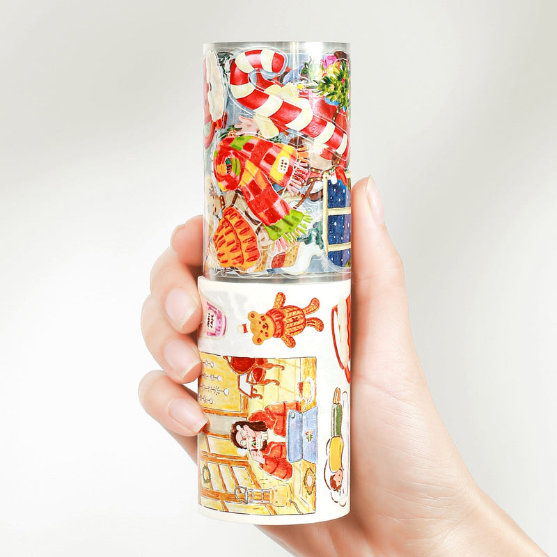 The Washi Tape Shop - Pre-cut Reindeer's Journey Wide Washi/PET Tape