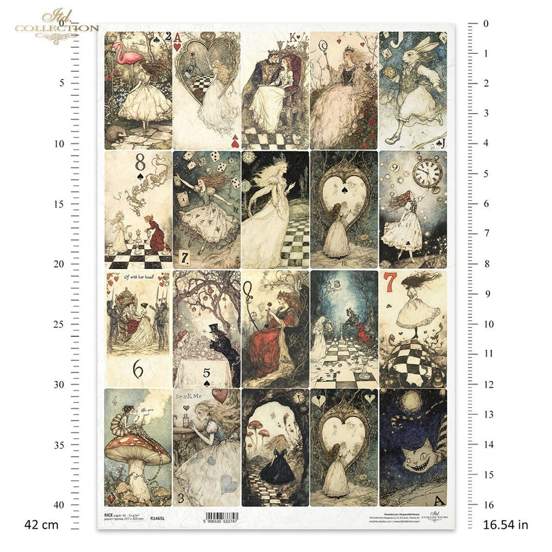 ITD Collection - Alice in Wonderland - R1465L - A3 Rice Paper