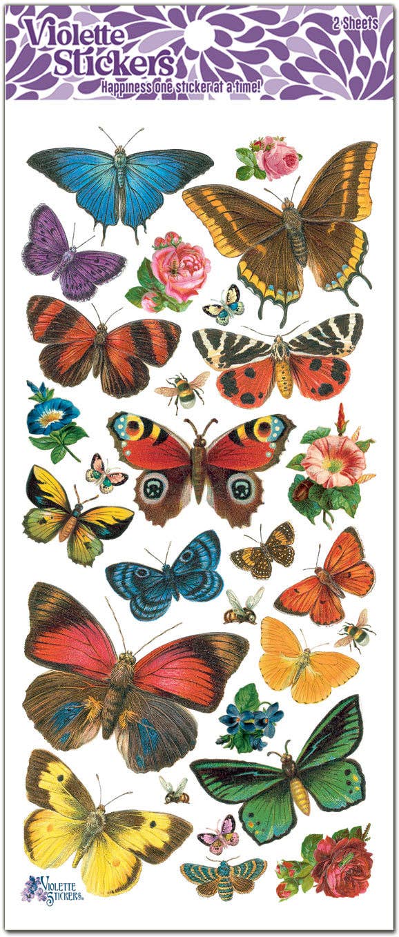 Violette Stickers - Butterfly Forest Stickers
