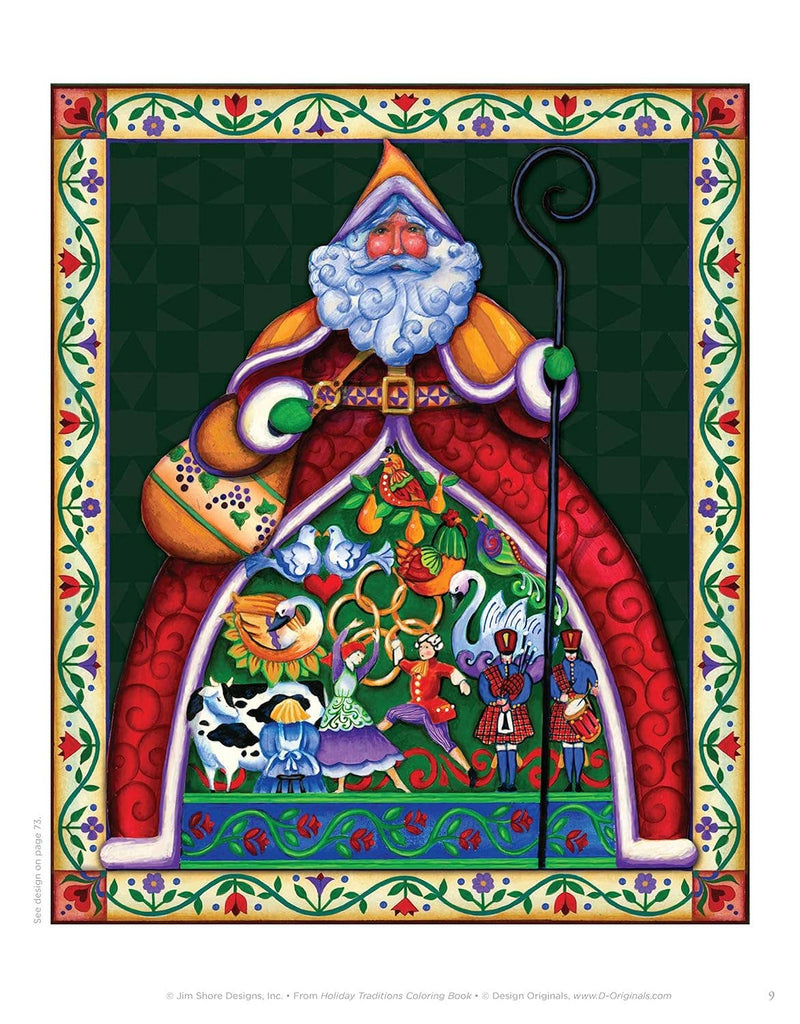 Jim Shore - Holiday Traditions Coloring Book