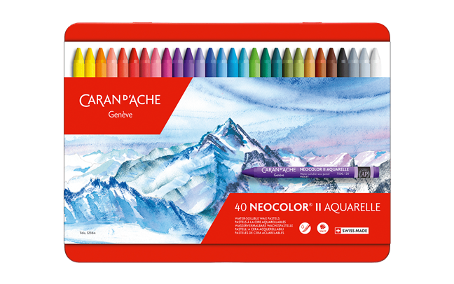 Caran d'Ache - Set of 40 NEOCOLOR™ II Pastels in Metal Box