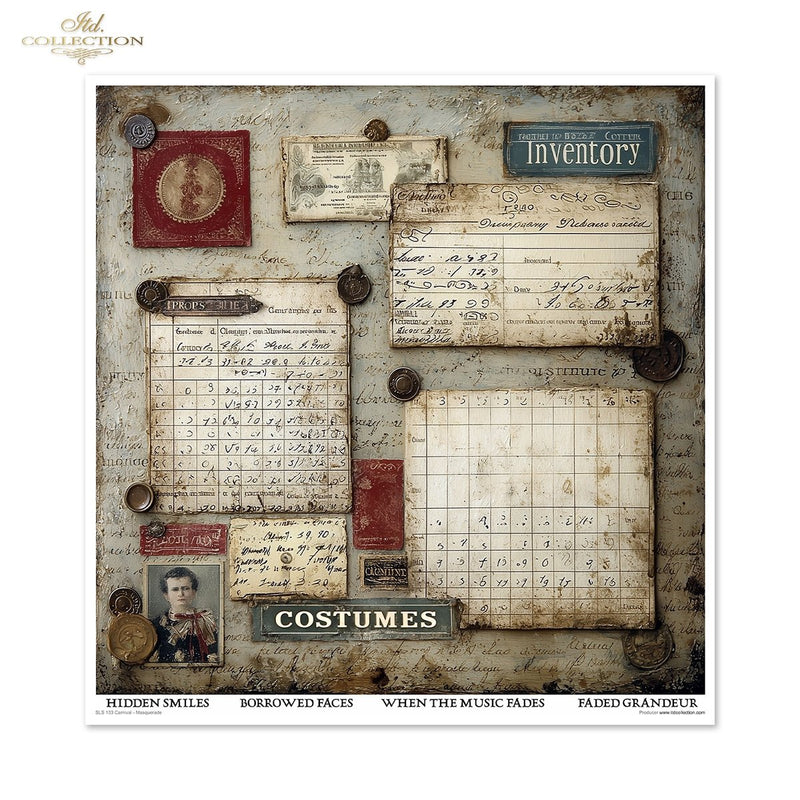 ITD Collection - Carnival - Masquerade - 12 x 12 Scrapbooking Papers