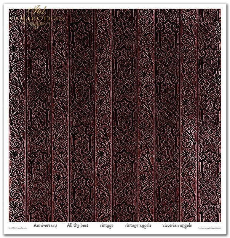 ITD Collection - Vintage Tapestry Scrapbooking Papers