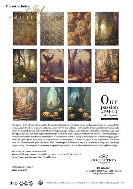 ITD Collection - Halloween Rice Paper Set