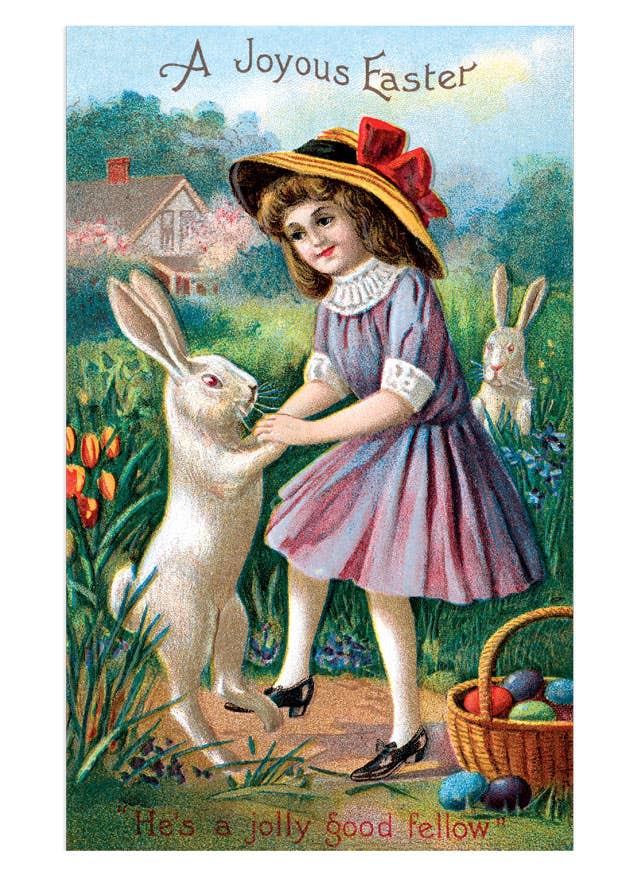 Laughing Elephant - Joyful Easter Postcard Box - 36 Unique Vintage Postcards