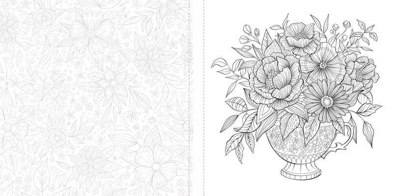 Megan Wells - Funky Florals Art Coloring Book