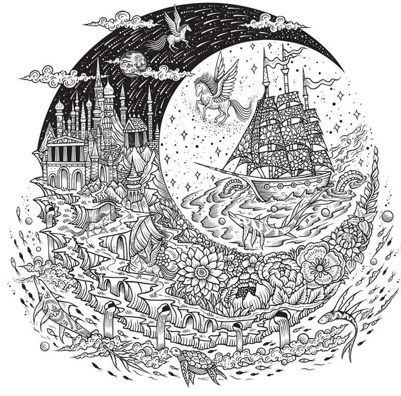 Melpomeni Chatzipanagiotou - Dream Voyage: A Fantasy Coloring Journey