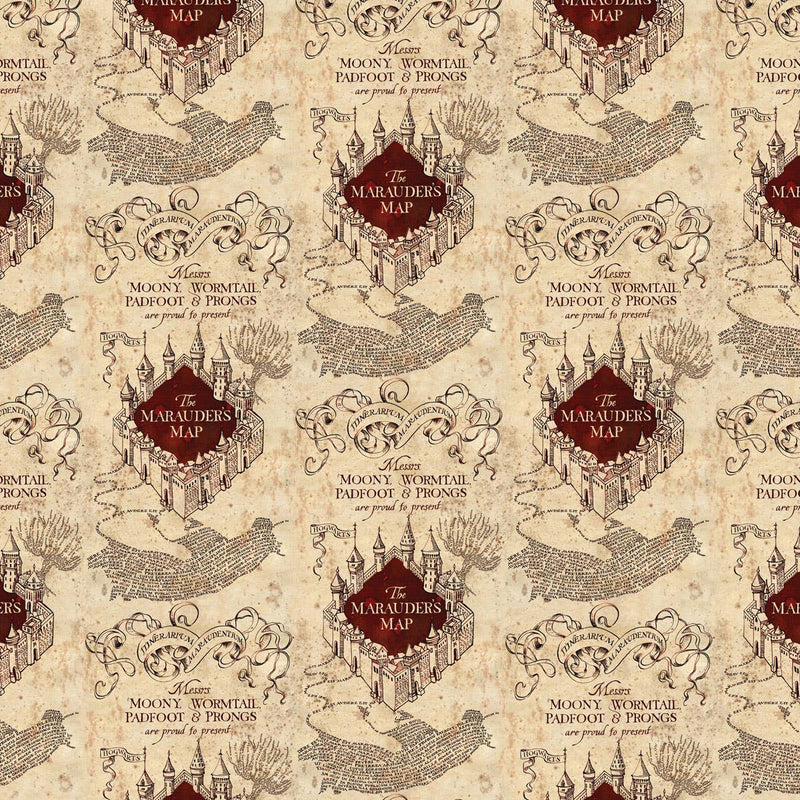 Paper House Productions - Harry Potter Marauder's Map 12 x 12 Scrapbook Paper