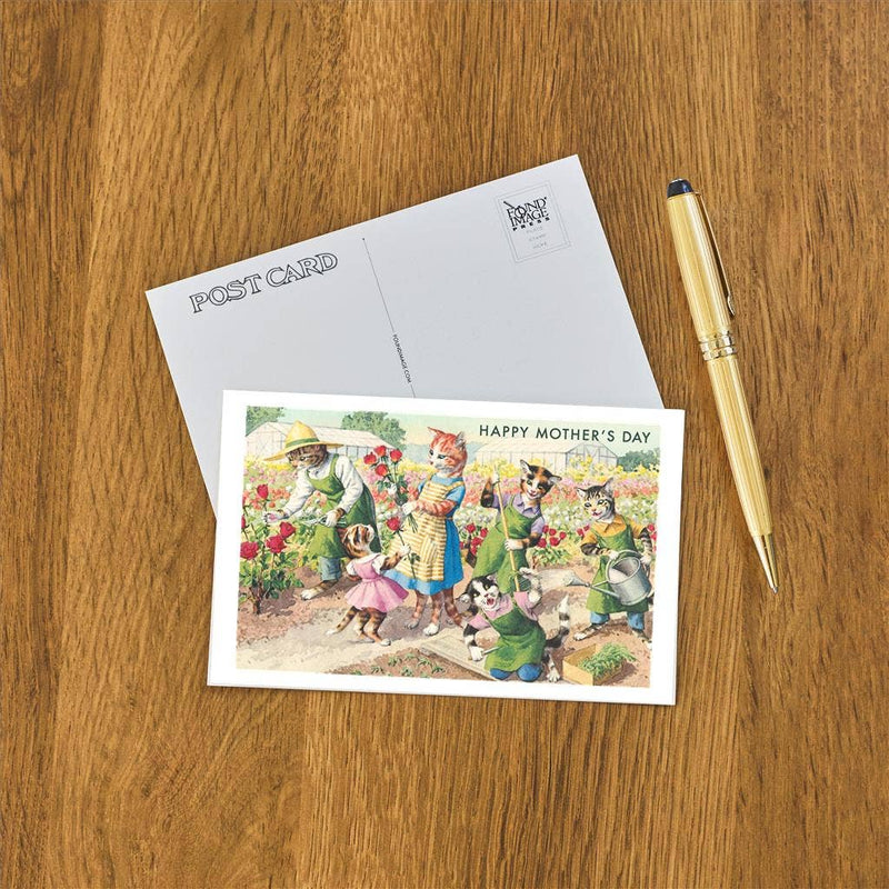 Found Image Press - Postcard - Crazy Cats Happy Mother's Day