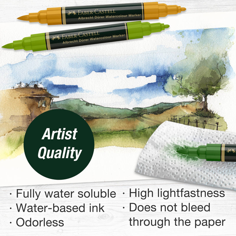 Faber-Castell - Albrecht Dürer Watercolor Markers - Plein Air - Wallet of 5