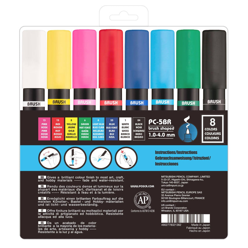 POSCA - Paint Marker Brush Tip Set (1-4 mm)