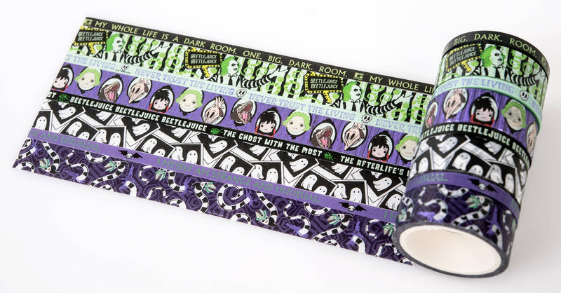 Conquest Journals - Beetlejuice Never Trust the Living Washi Tape