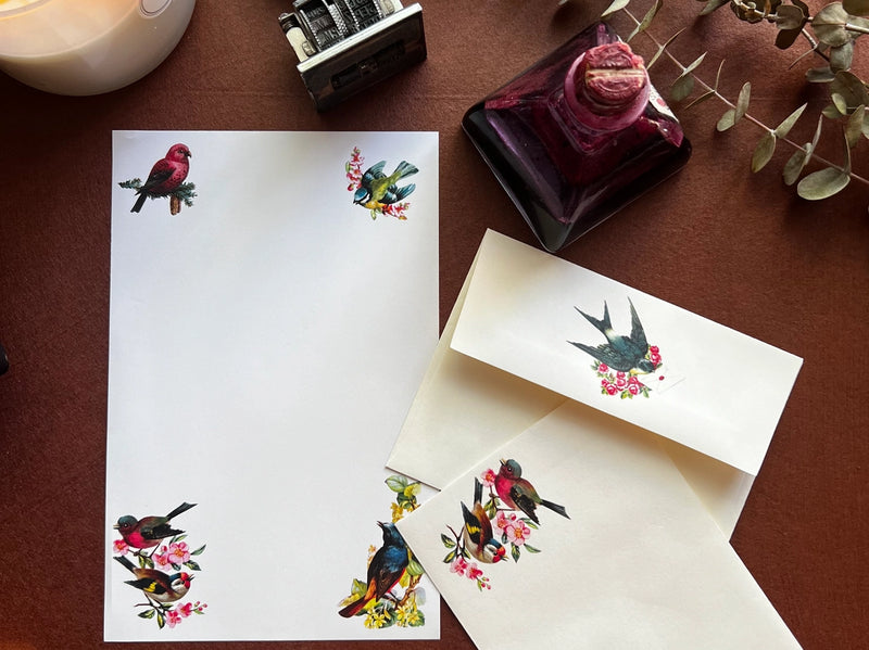 Laughing Elephant - Letter Writing Set - Birds