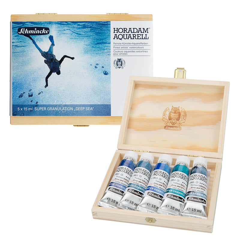 Schmincke - Horadam Aquarell - Super Granulating Watercolor Set - Deep Sea