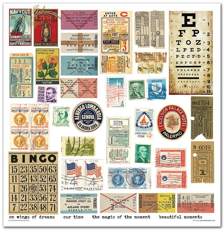 ITD Collection - Ephemeral Moments Scrapbooking Papers