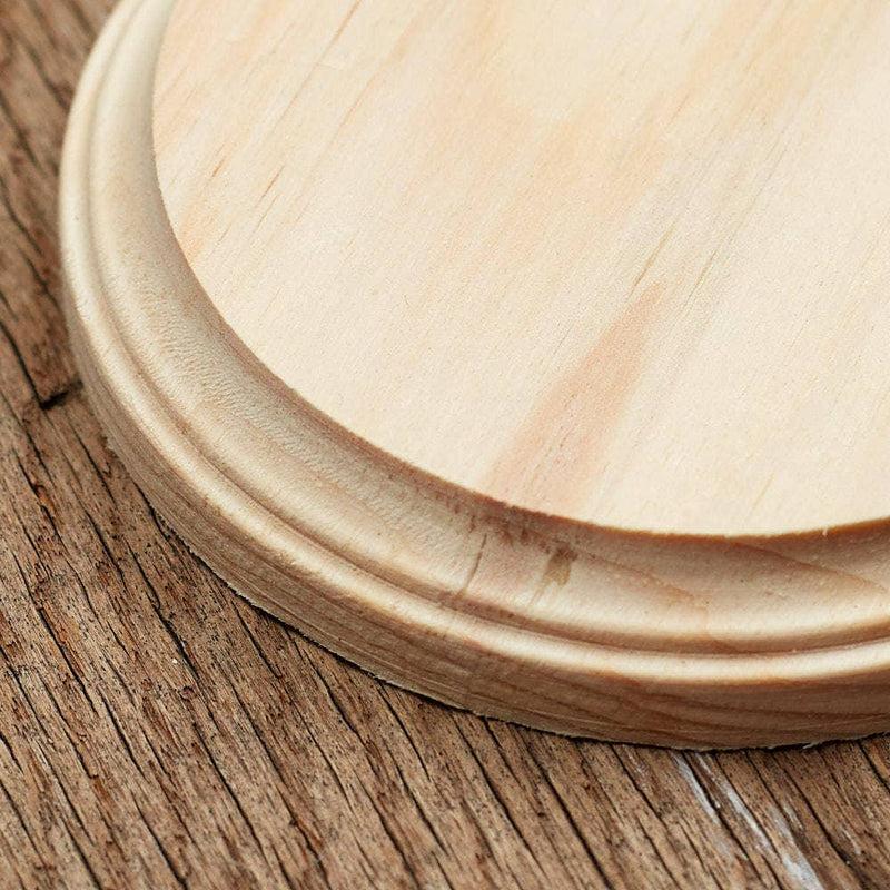 Root and Company - 5" x 3/4" Thick - Unfinished Wood Round Circle Plaque