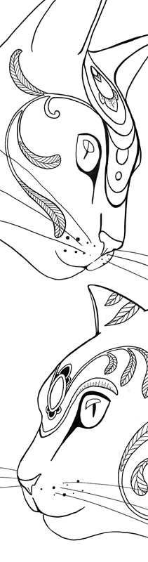 Rockpool Publishing - Cats Coloring Bookmarks