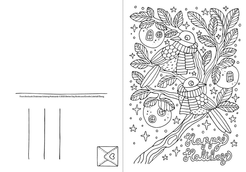 Emelie Lidehäll Öberg - Christmas Coloring Postcards