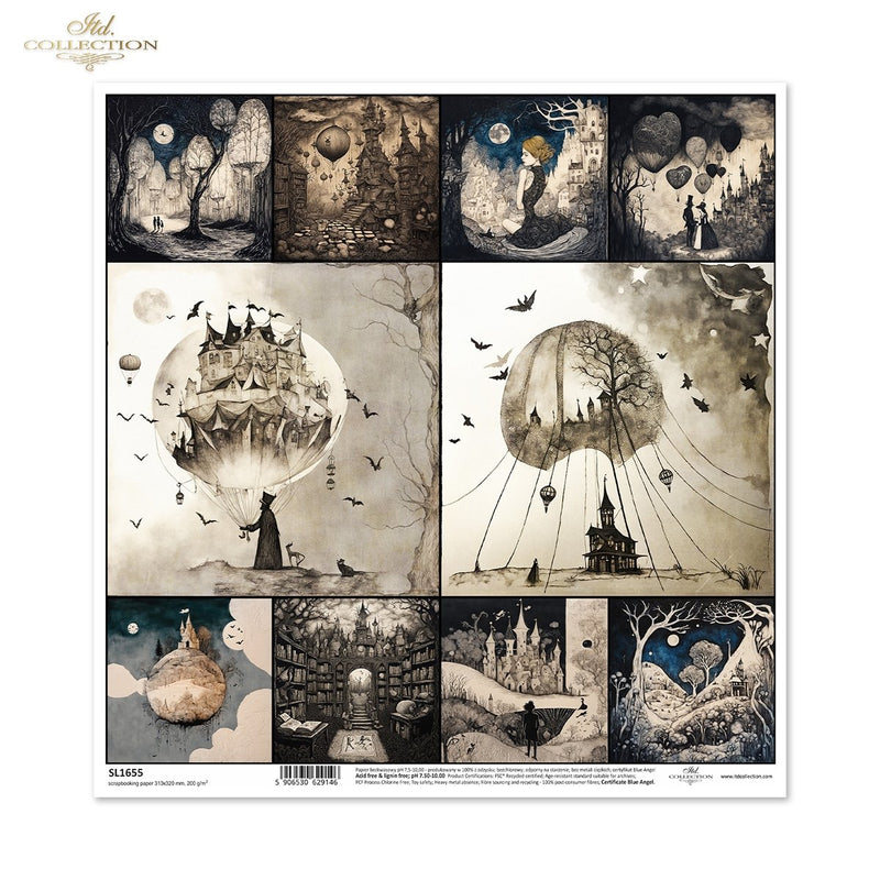 ITD Collection - SL1655 Scrapbooking Single Sheet