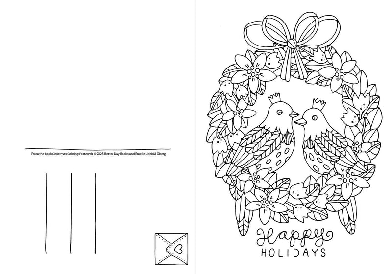 Emelie Lidehäll Öberg - Christmas Coloring Postcards
