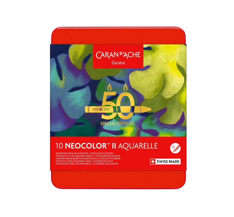 Caran d'Ache - Set of 10 NEOCOLOR™ II 50th Anniversary - Lush