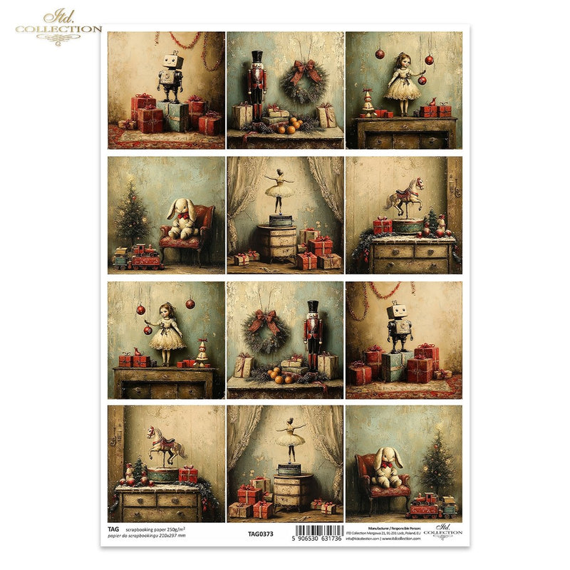 ITD Collection - Retro Toys - Tag Single Sheet - TAG0373