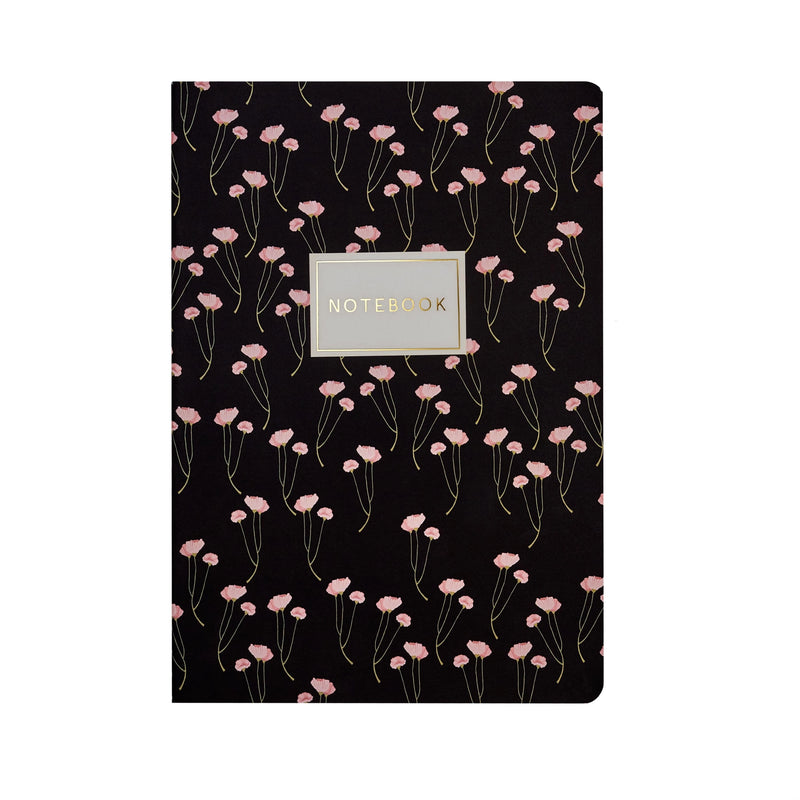 BV by Bruno Visconti - Poppies On Black Notebook