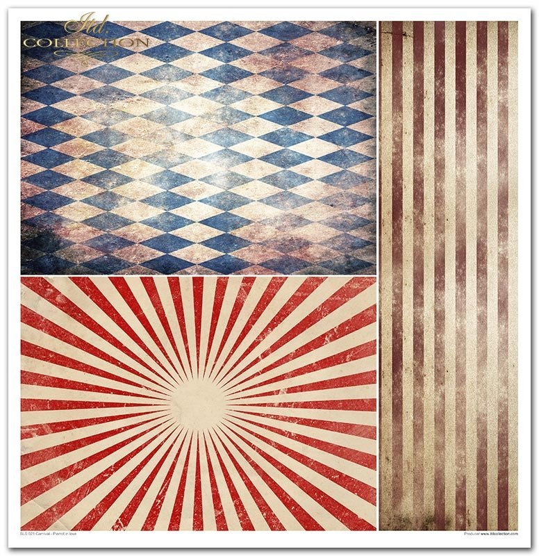 ITD Collection - Carnival - Pierrot in Love Scrapbooking Papers