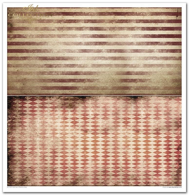 ITD Collection - Carnival - Pierrot in Love Scrapbooking Papers