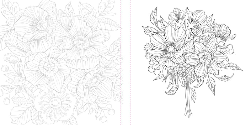Megan Wells - Funky Florals Art Coloring Book