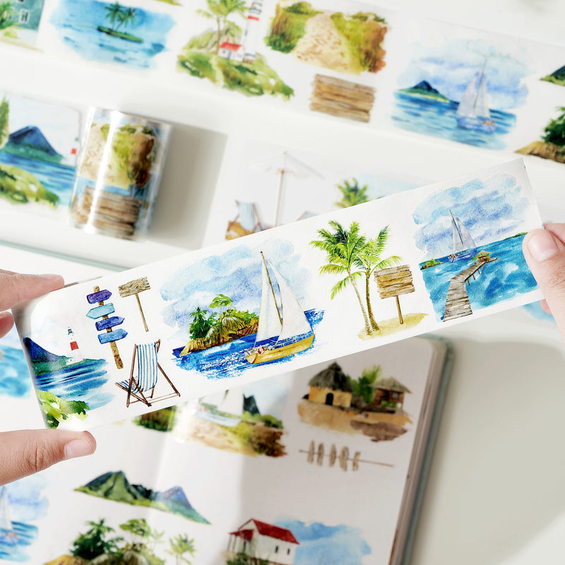 The Washi Tape Shop - Pre-cut Summer Bliss Wide Washi Tape