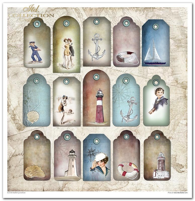 ITD Collection - Seafaring Adventure Scrapbooking Papers