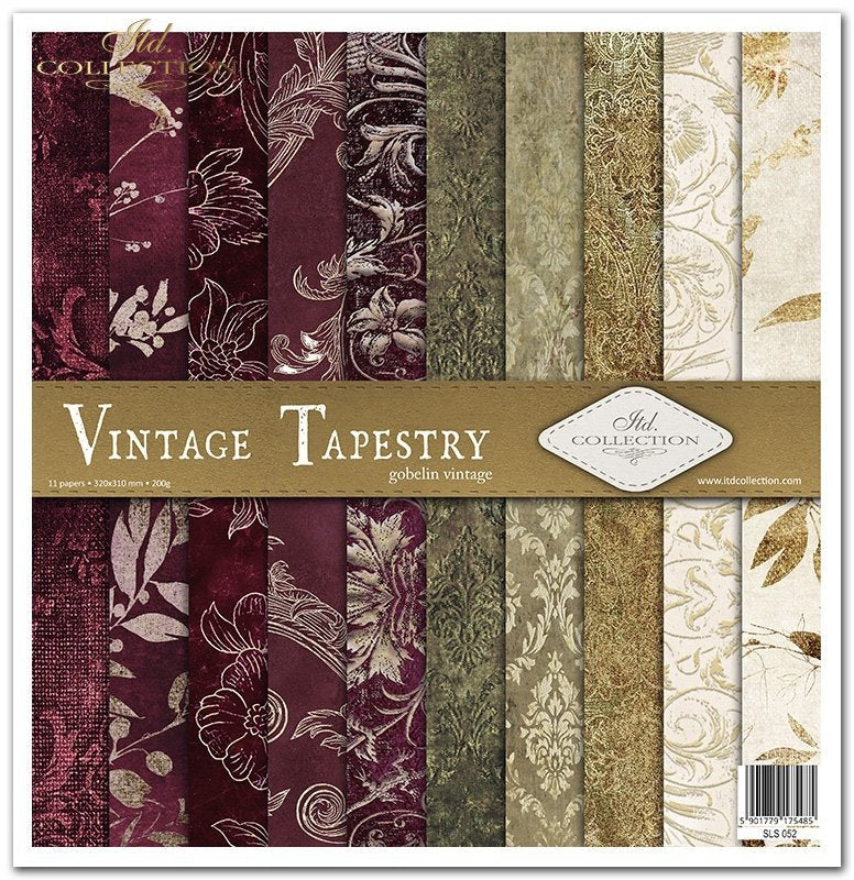 ITD Collection - Vintage Tapestry Scrapbooking Papers