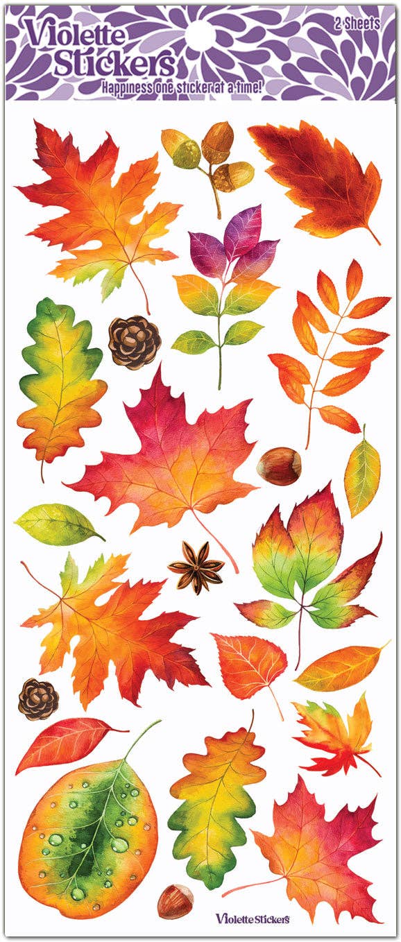 Violette Stickers - Fall Leave Stickers