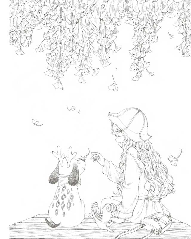 Aeppol - Forest Girl's Coloring Book