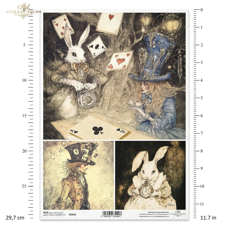 ITD Collection - Alice in Wonderland - Rice Paper - R2642