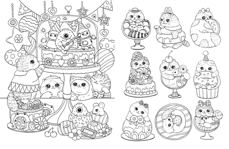 Lulu Mayo - A Million Kittens Coloring Book