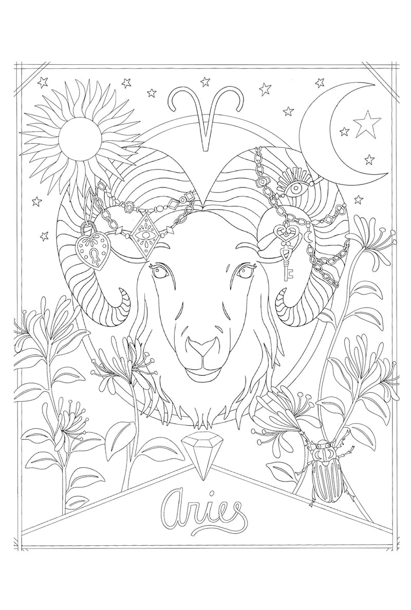 Sofia Liotta - A Mystical Coloring Book - Zodiac Magic