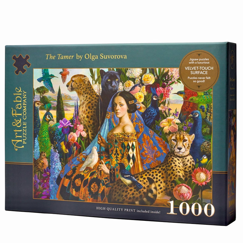 Art & Fable Puzzle Company - The Tamer; 1000-pc Velvet-Touch Jigsaw Puzzle