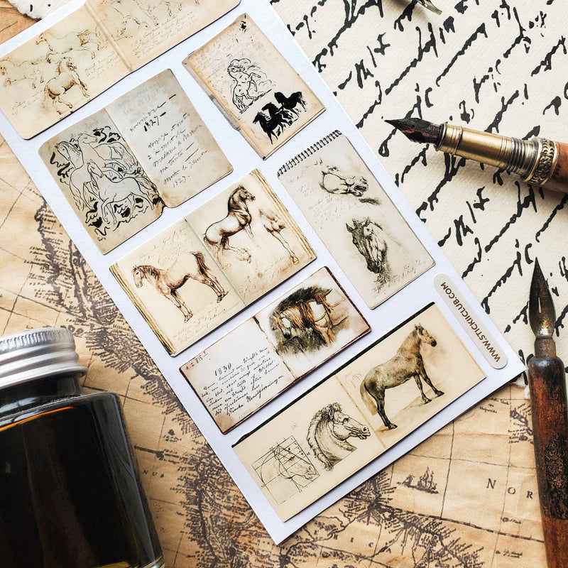 STICKII - Equine Sketchbooks Sticker Sheet