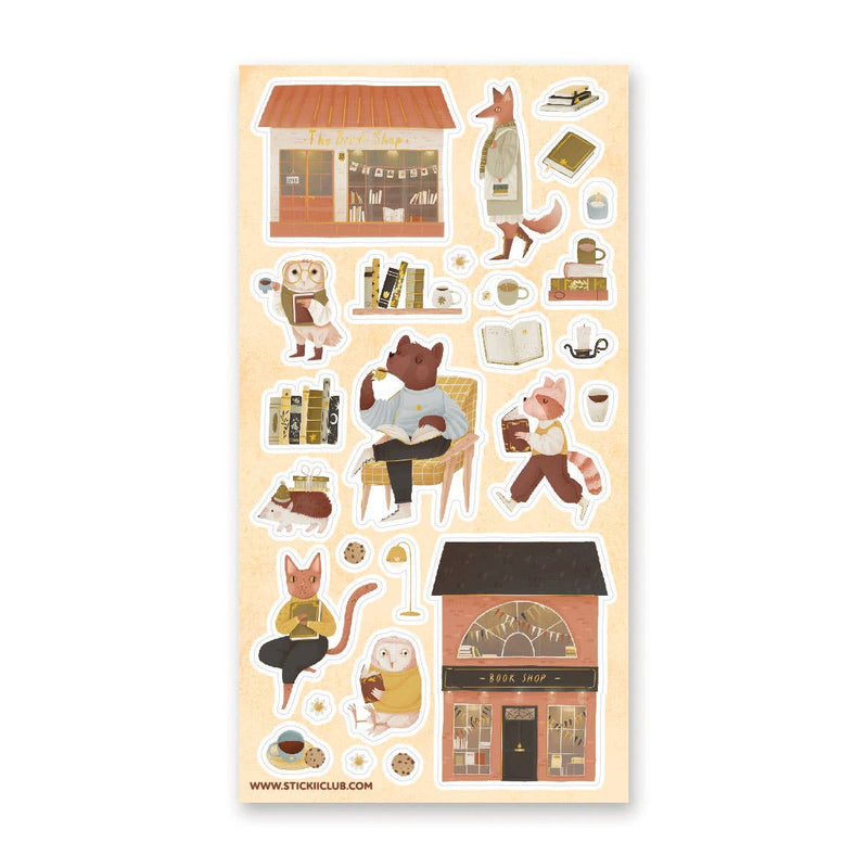 STICKII - To the Bookshop Sticker Sheet