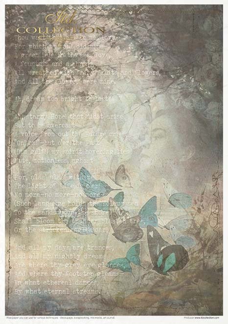 ITD Collection - Old Diary Ephemeral Moments - Rice Paper Set