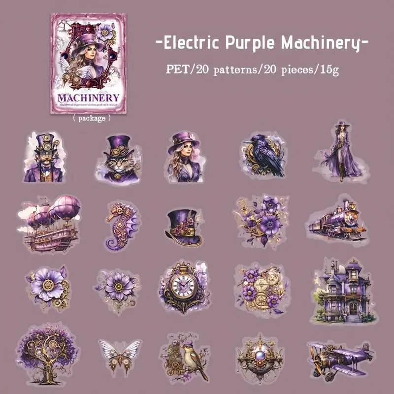 Retro Steampunk Style Stickers